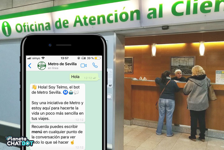 El chatbot de Metro de Sevilla, de Chatbot Chocolate, galardonado como Mejor Iniciativa de Atención al Cliente