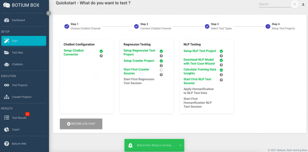 Cómo configurar los fundamentos de las pruebas de tu chatbot en 2 minutos boitum 6